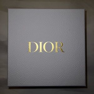 Dior Gift Box | 9”x9”x4” | White with Gold Embossing